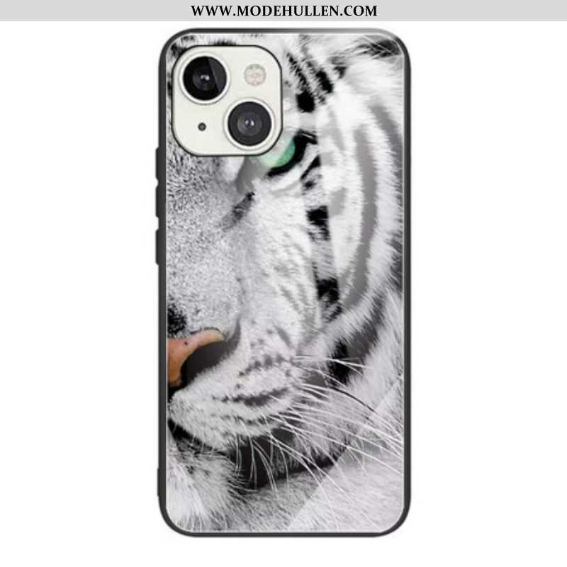 Hülle Für iPhone 13 Mini Tiger-gehärtetes Glas