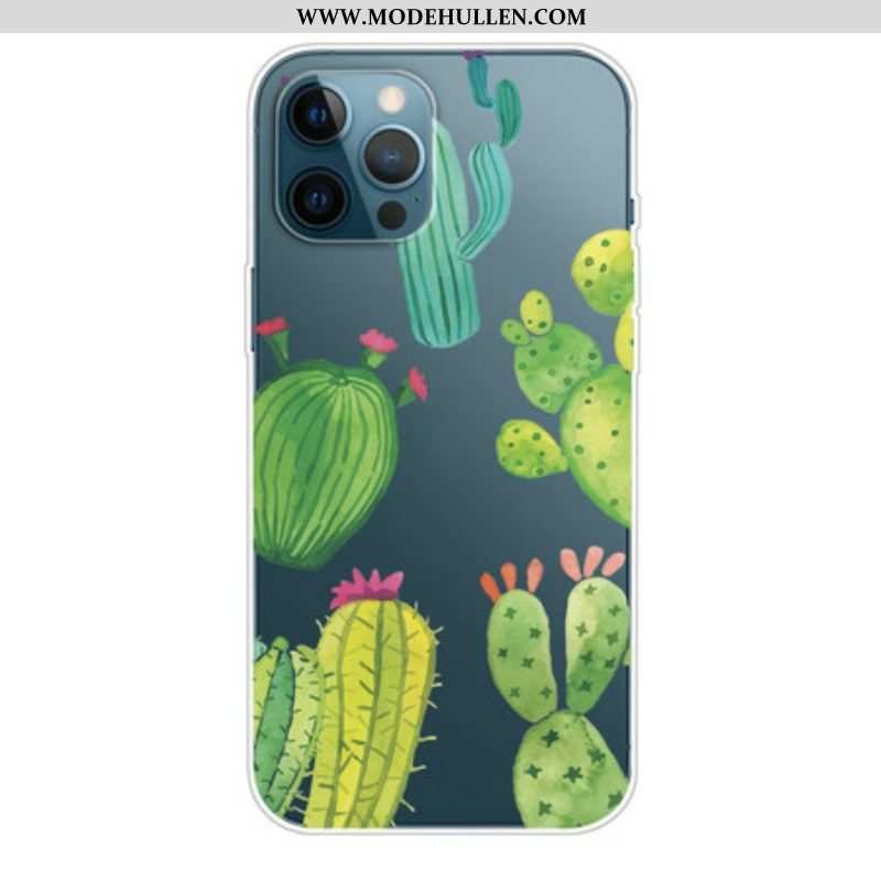 Hülle Für iPhone 13 Pro Aquarellkakteen
