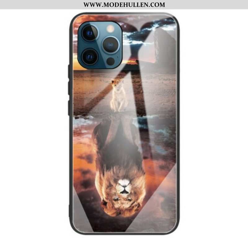 Hülle Für iPhone 13 Pro Löwenjunges Traum Gehärtetes Glas