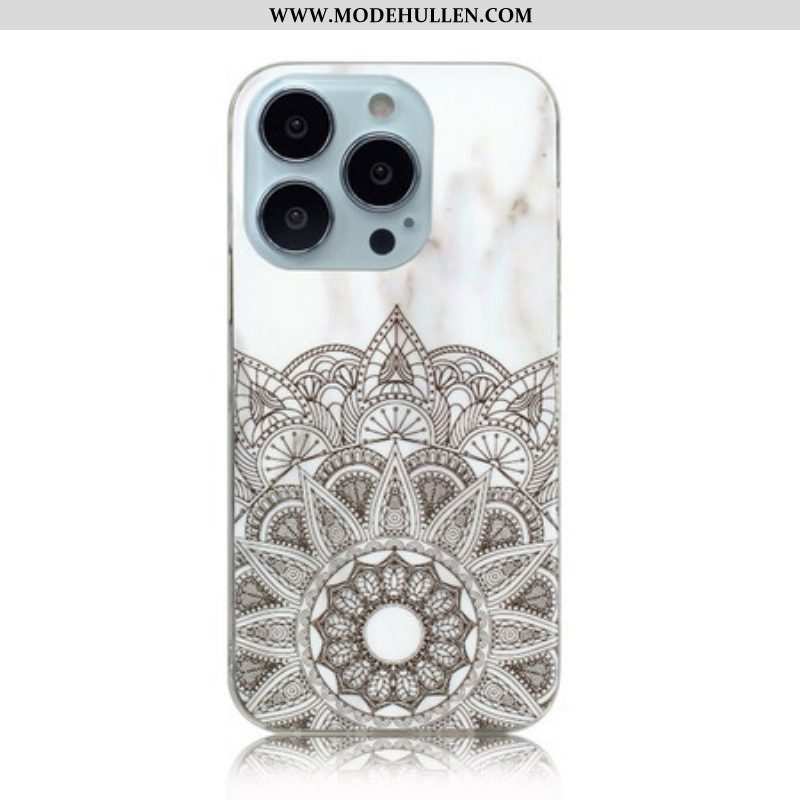 Hülle Für iPhone 13 Pro Max Marmoriertes Mandala