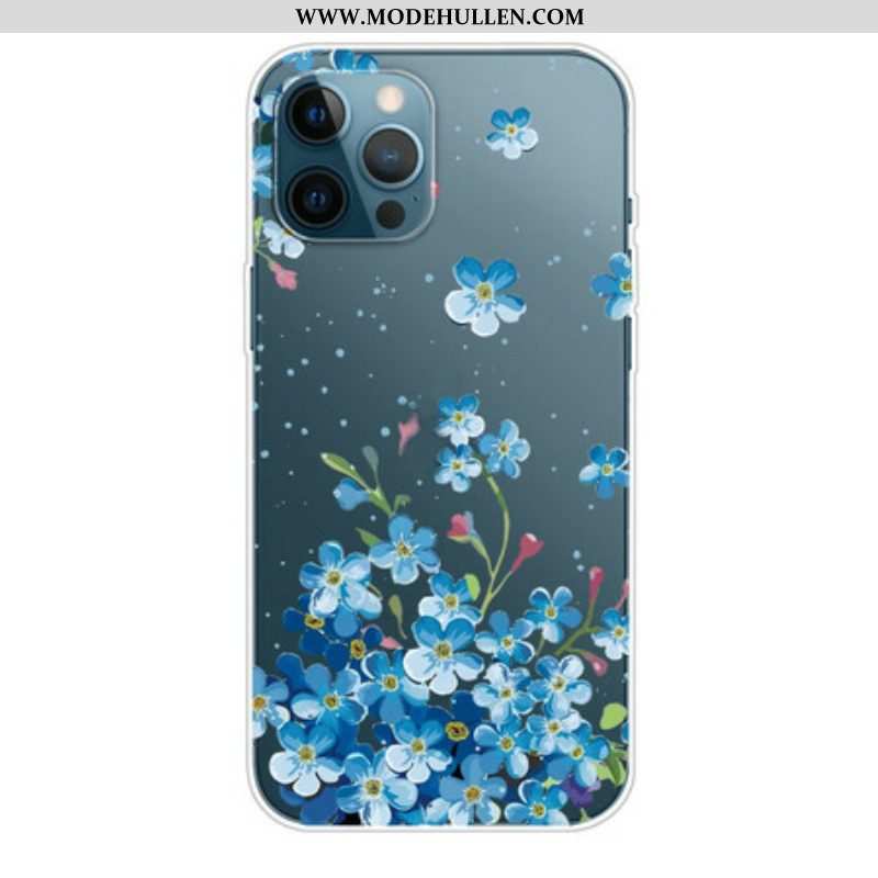 Hülle Für iPhone 13 Pro Max Strauß Blauer Blumen
