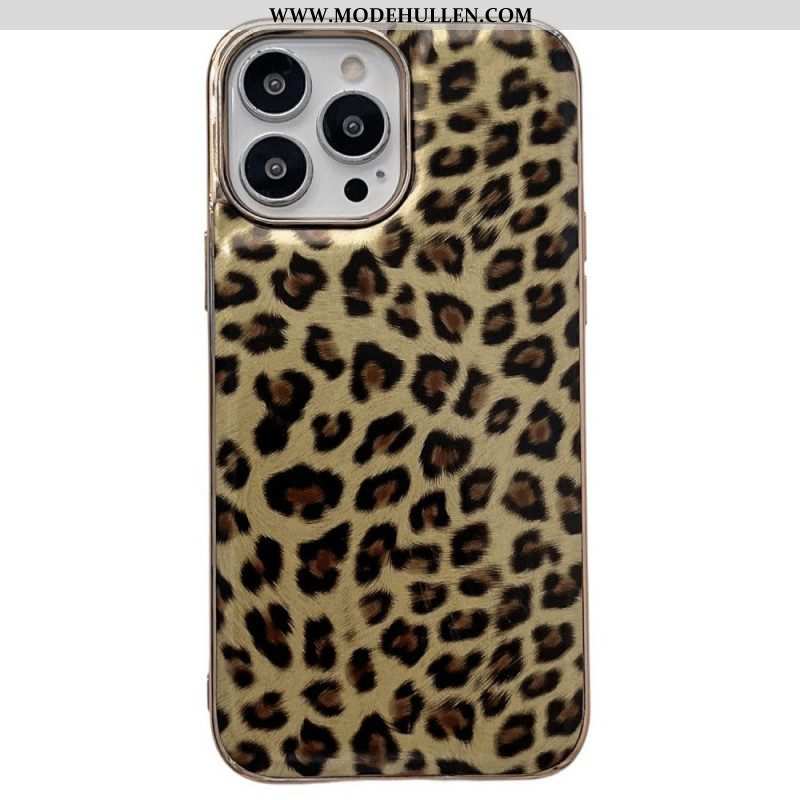 Hülle Für iPhone 14 Leopardenhaut-effekt
