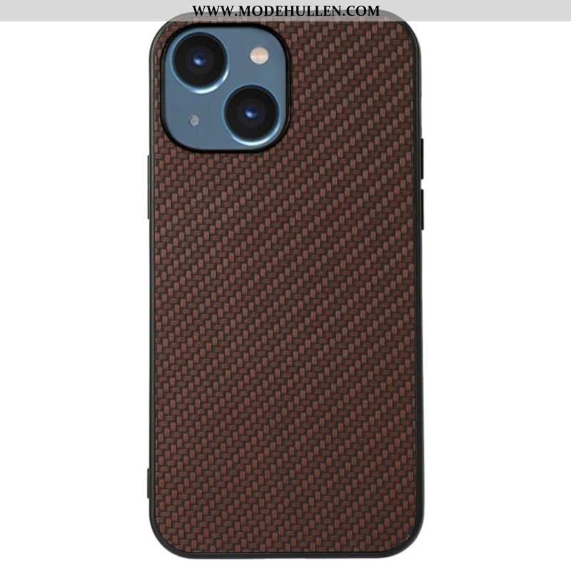 Hülle Für iPhone 14 Plus Kohlefaser-textur