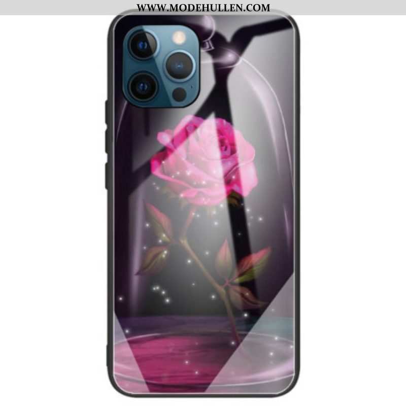 Hülle Für iPhone 14 Pro Max Rosa Gehärtetes Glas