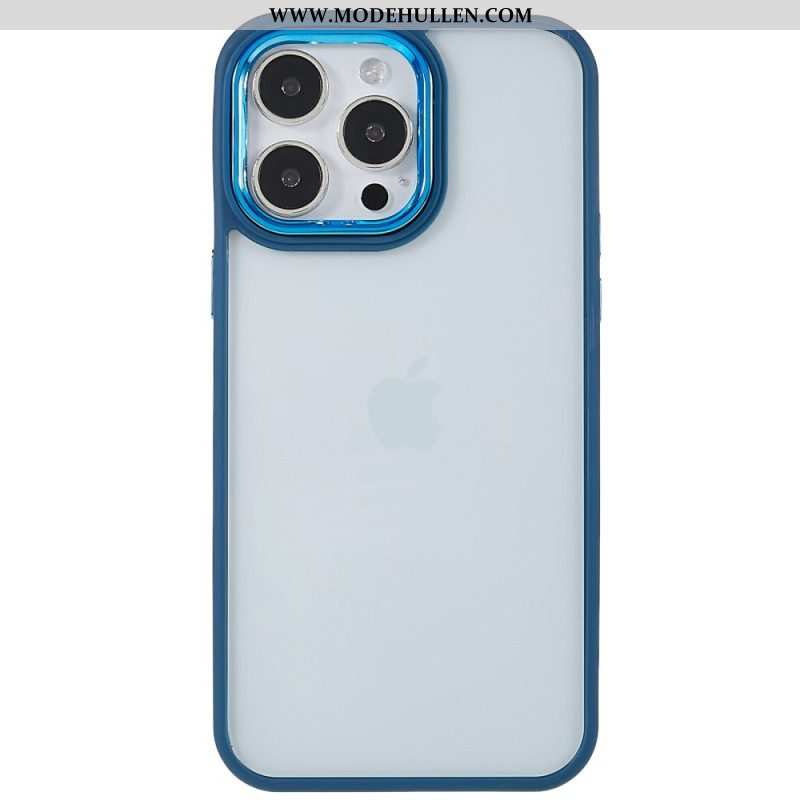 Hülle Für iPhone 14 Pro Max Transparente Farbige Kanten