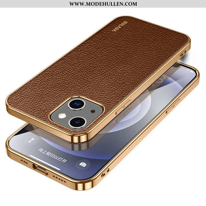 Hülle Für iPhone 14 Stil Leder Sulada