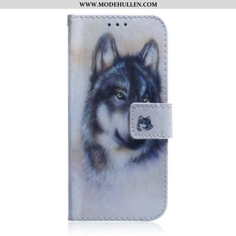 Lederhüllen Für Google Pixel 7 Aquarell-wolf