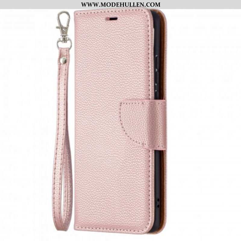 Lederhüllen Für Huawei P50 Pro Flip Case Lychee Rabat Oblique