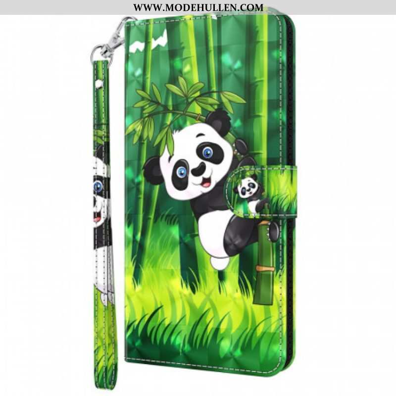 Lederhüllen Für OnePlus Nord 2 5G Panda Und Bambus