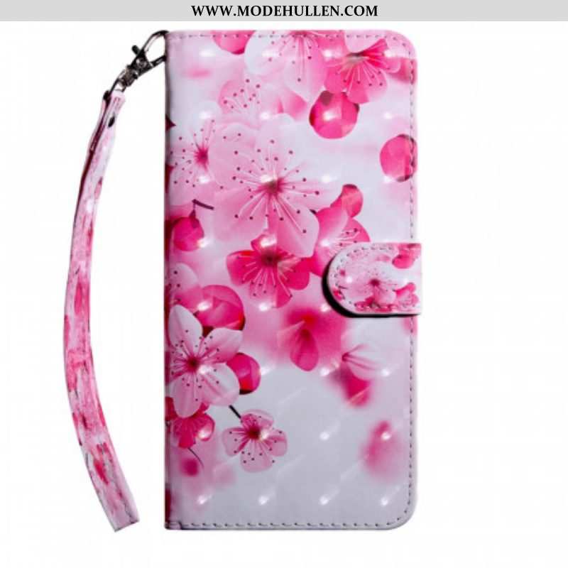 Lederhüllen Für Oppo A16 / A16s Pinke Blumen