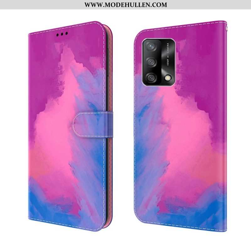 Lederhüllen Für Oppo A74 4G Aquarell