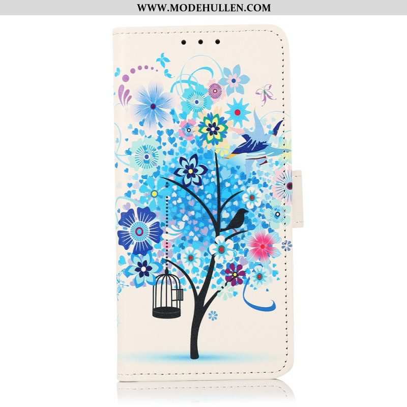 Lederhüllen Für Samsung Galaxy A13 5G / A04s Blühender Baum