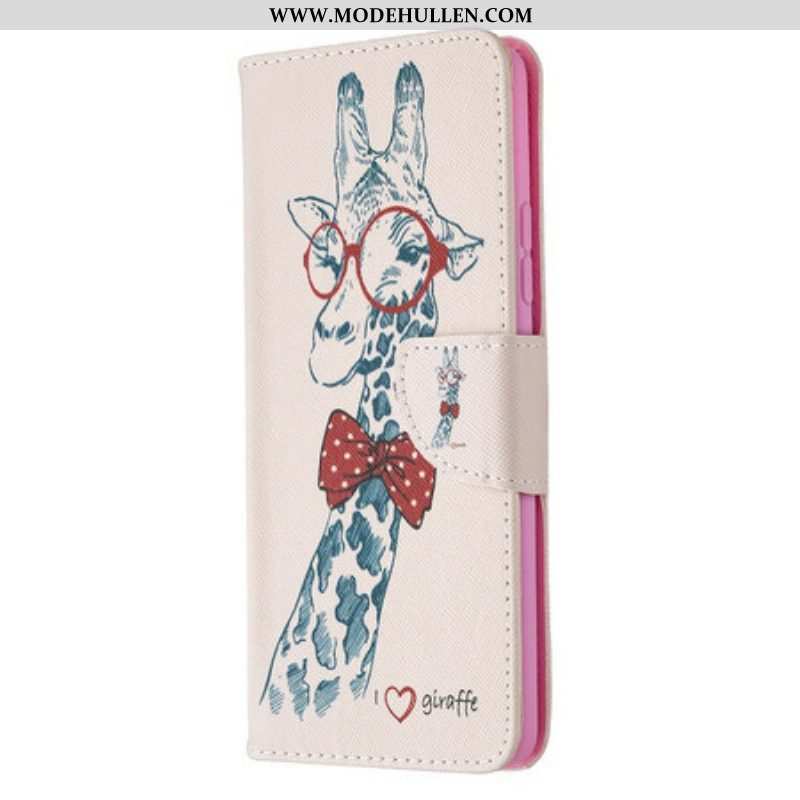 Lederhüllen Für Samsung Galaxy A42 5G Kluge Giraffe
