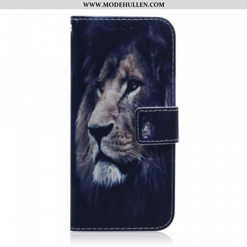 Lederhüllen Für Samsung Galaxy A53 5G Träumender Löwe