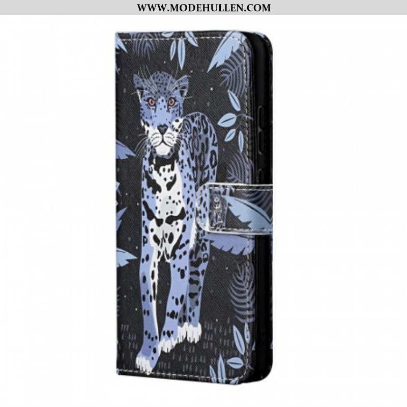 Lederhüllen Für Samsung Galaxy M23 5G Mit Kordel Riemchen-leopard