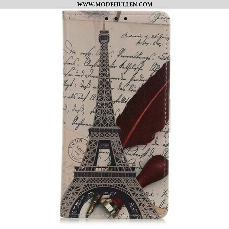 Lederhüllen Für Samsung Galaxy M31 Der Eiffelturm Des Dichters