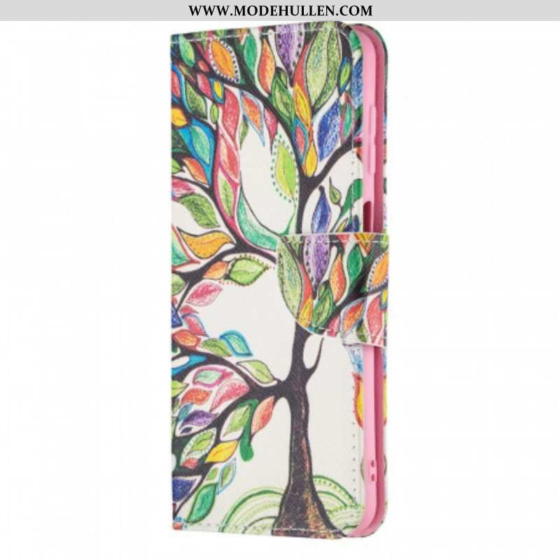 Lederhüllen Für Samsung Galaxy M32 Bunter Baum