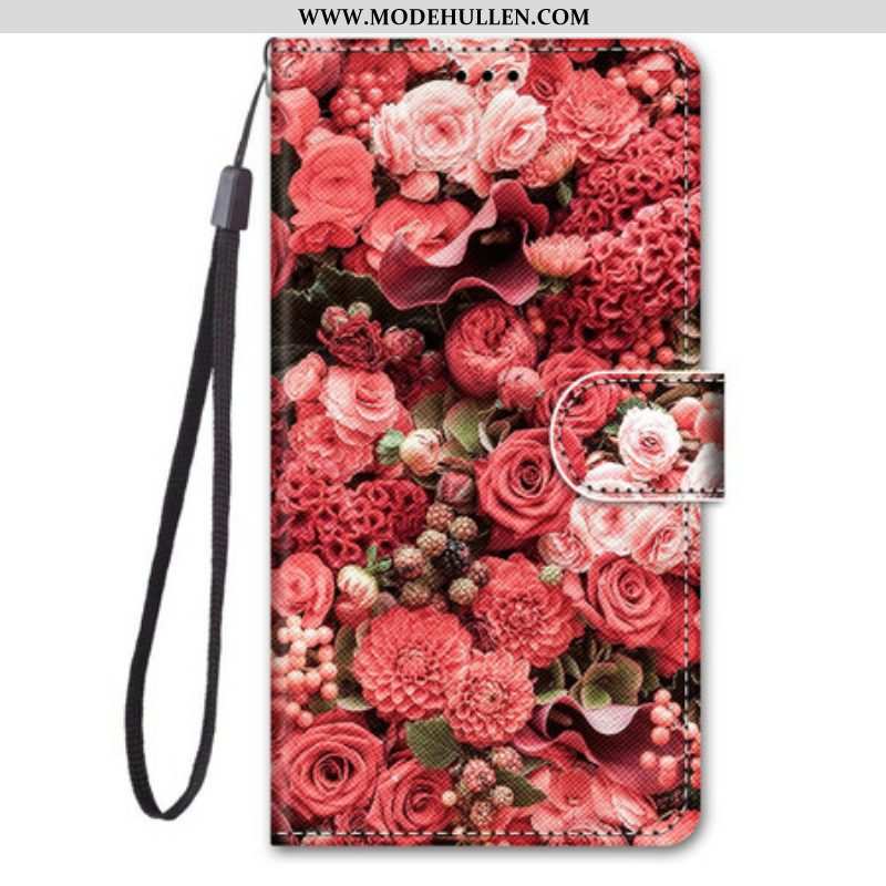 Lederhüllen Für Samsung Galaxy S21 5G Blumenromantik