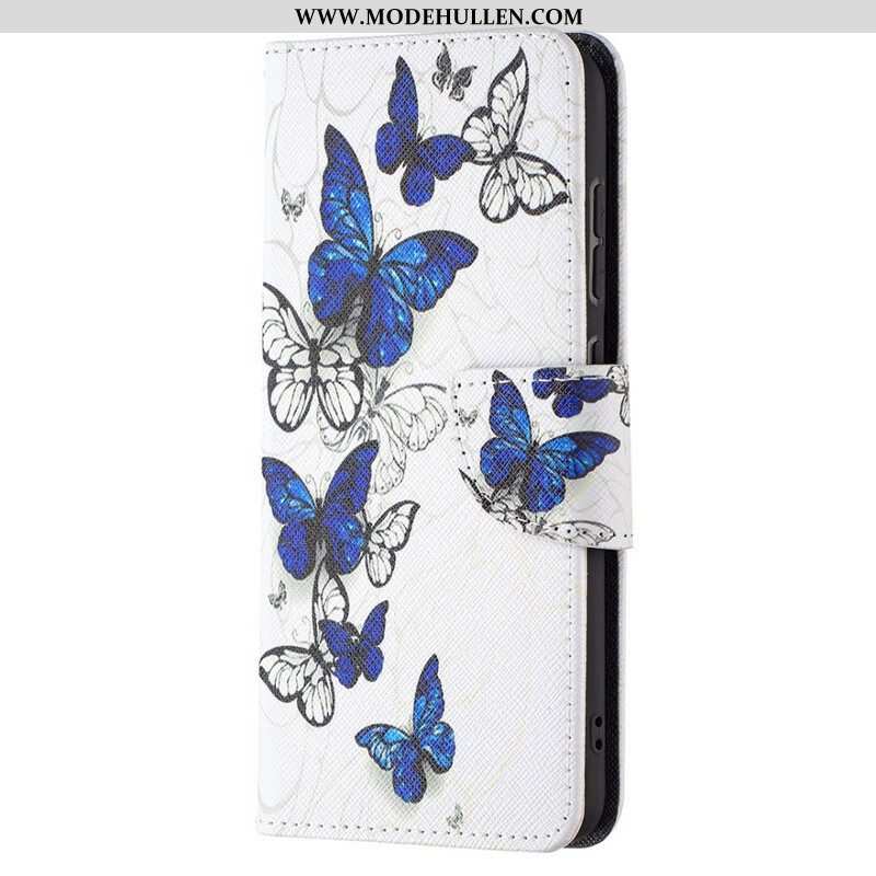 Lederhüllen Für Samsung Galaxy S21 FE Wundervolle Schmetterlinge