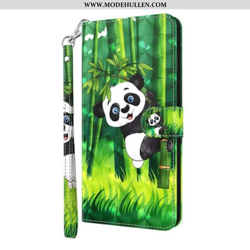 Lederhüllen Für Samsung Galaxy S21 Plus 5G Panda Und Bambus