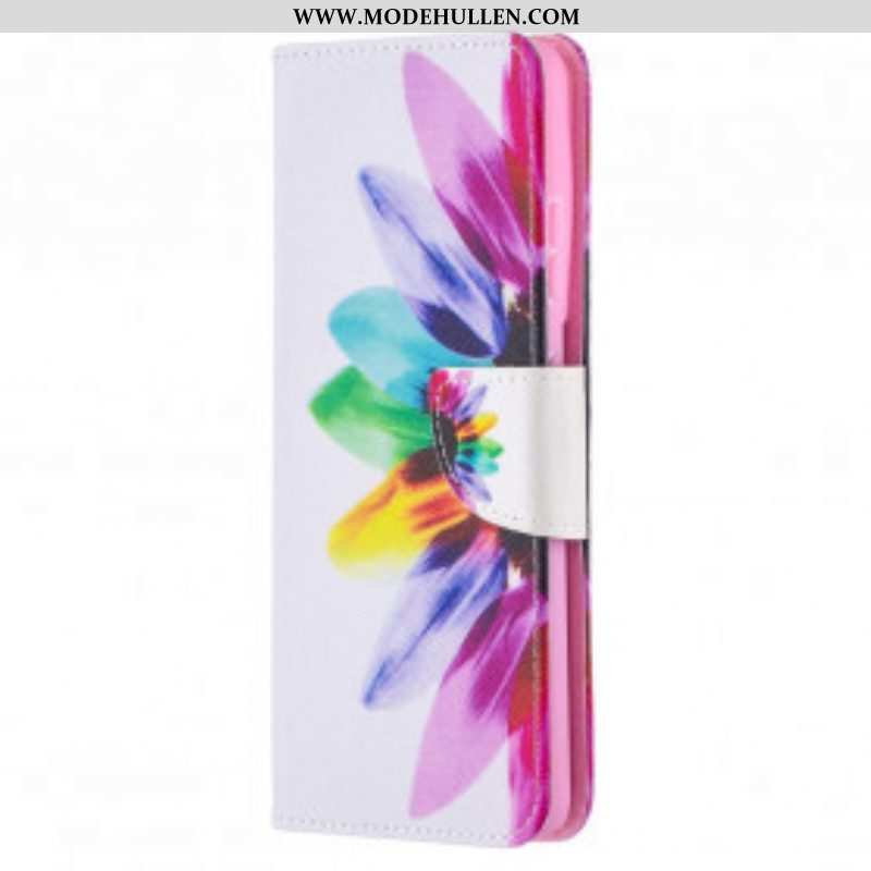 Lederhüllen Für Samsung Galaxy S21 Ultra 5G Aquarellblume