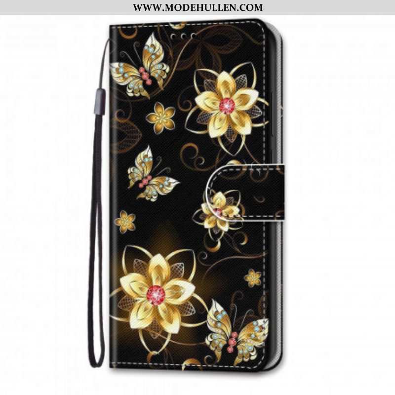 Lederhüllen Für Samsung Galaxy S21 Ultra 5G Magische Blumen
