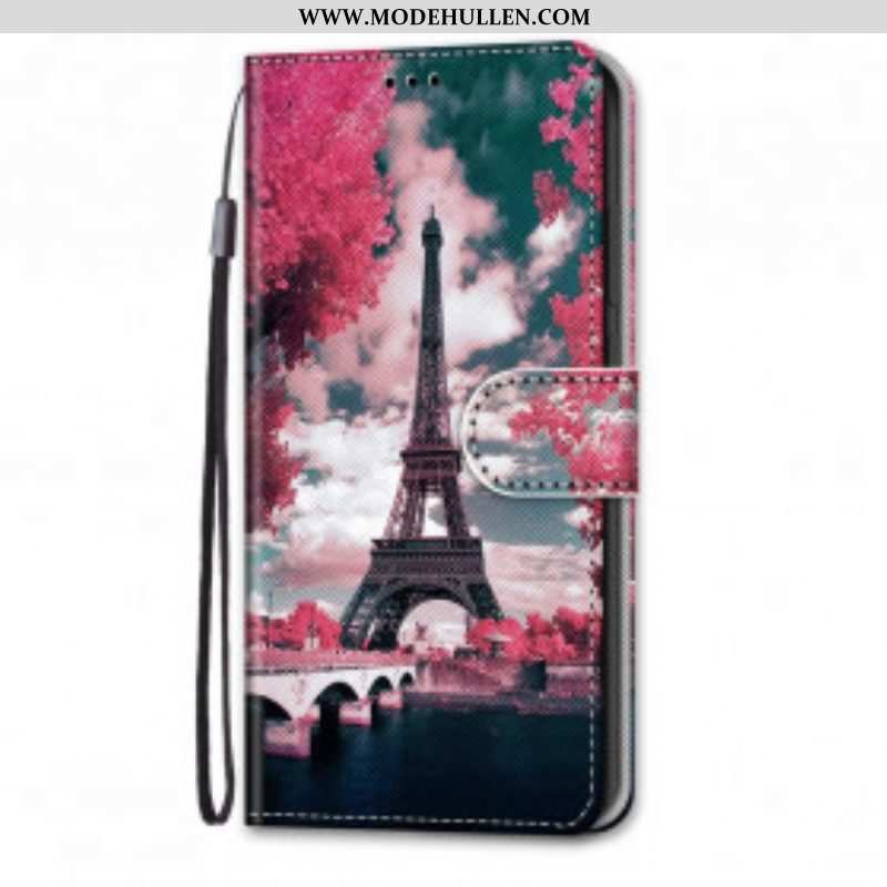 Lederhüllen Für Samsung Galaxy S21 Ultra 5G Paris In Voller Blüte