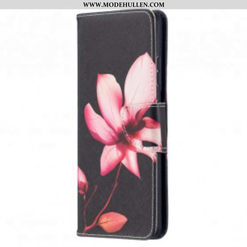 Lederhüllen Für Samsung Galaxy S21 Ultra 5G Pinke Blume