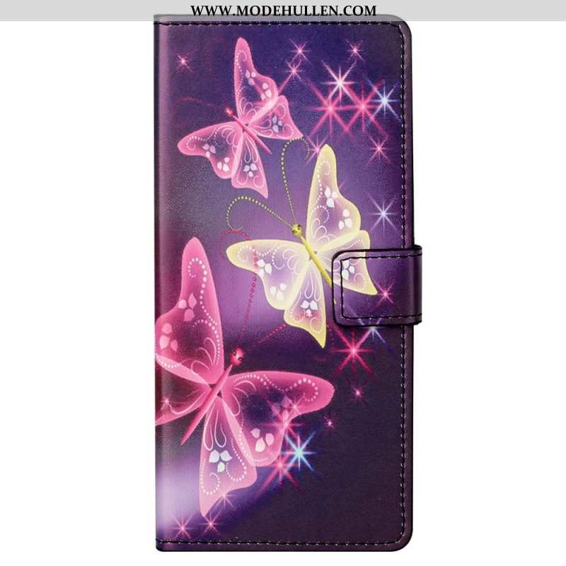 Lederhüllen Für Samsung Galaxy S23 5G Wunderschöne Schmetterlinge