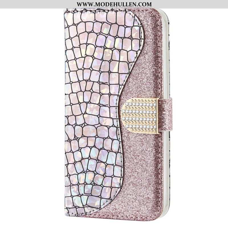Lederhüllen Für Samsung Galaxy S23 Ultra 5G Krokodildiamanten