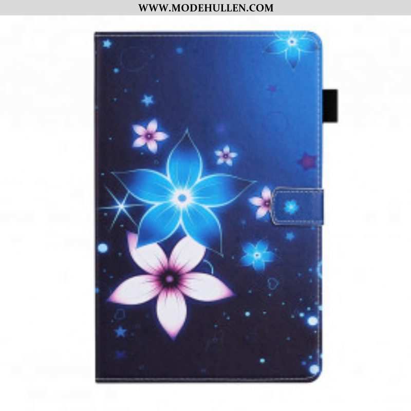 Lederhüllen Für Samsung Galaxy Tab A7 (2020) Blumen-