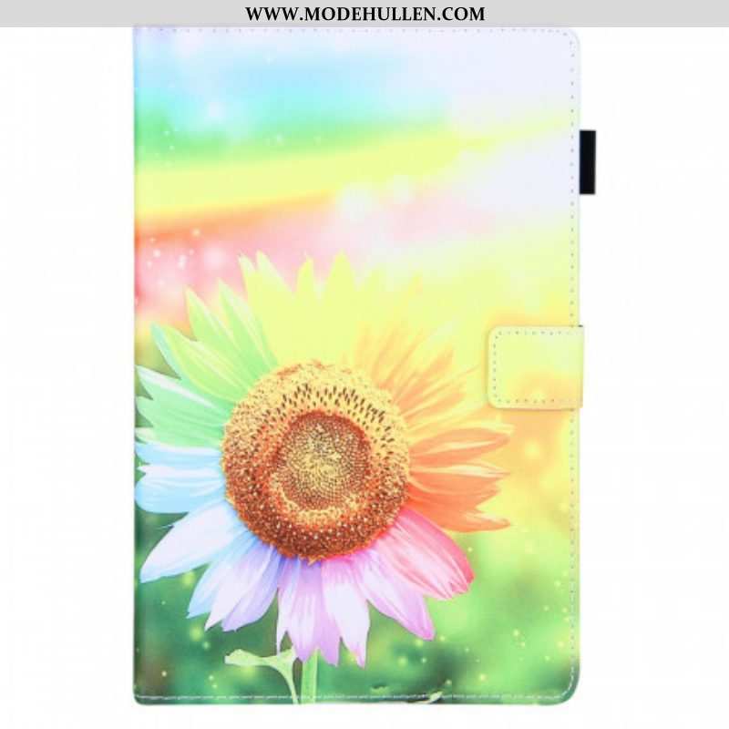 Lederhüllen Für Samsung Galaxy Tab A8 (2021) Blumen In Der Sonne