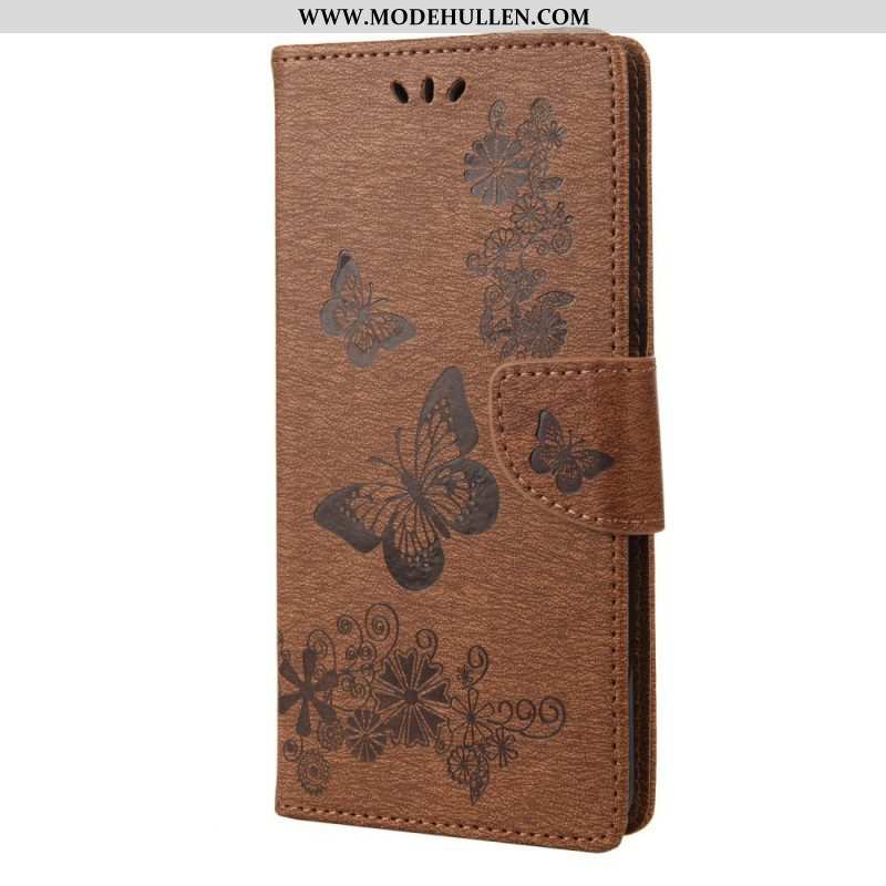 Lederhüllen Für Sony Xperia 10 IV Schmetterlinge Im Flug