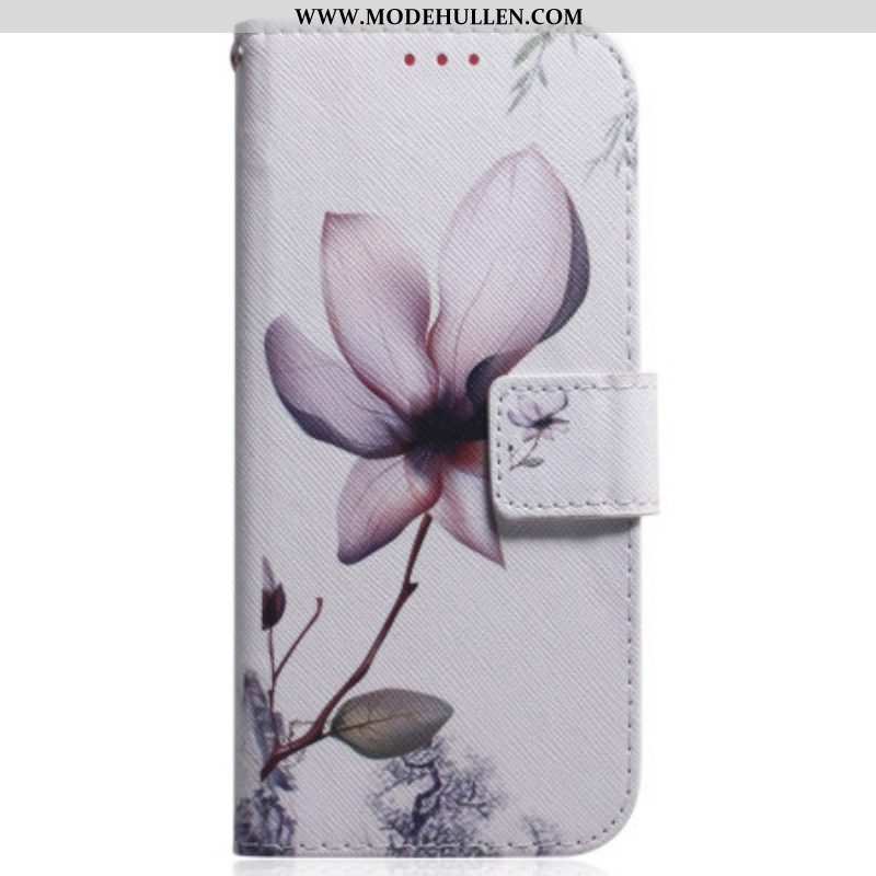 Lederhüllen Für Xiaomi 13 Pro Mit Kordel Riemchen-rosenblume