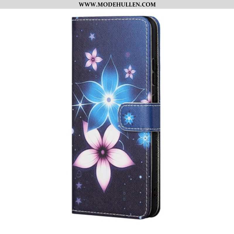 Lederhüllen Für Xiaomi Redmi Note 10 5G Mit Kordel Mondriemenblumen