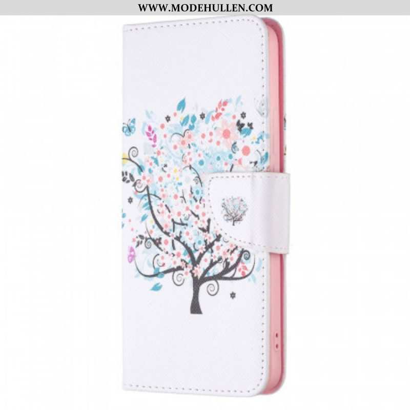 Lederhüllen Für Xiaomi Redmi Note 11 Pro Plus 5G Geblümter Baum