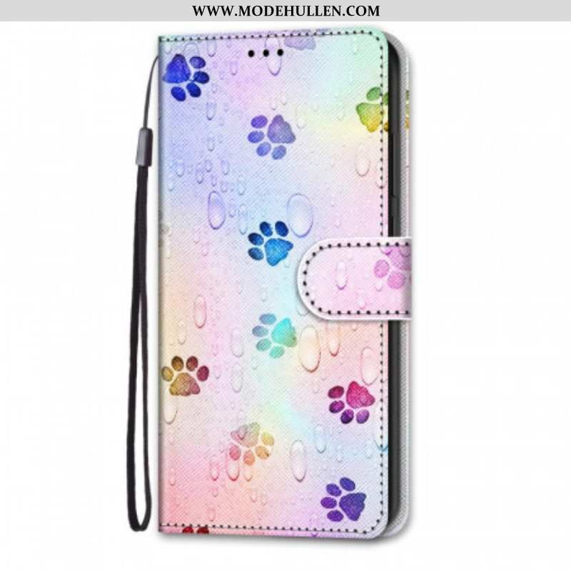 Lederhüllen Für Xiaomi Redmi Note 11 Pro Plus 5G Katzenspuren