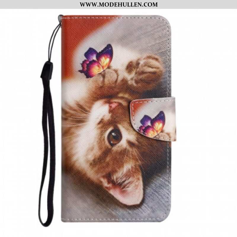 Lederhüllen Für Xiaomi Redmi Note 11 Pro Plus 5G Mein Kätzchen Und Mein Schmetterling