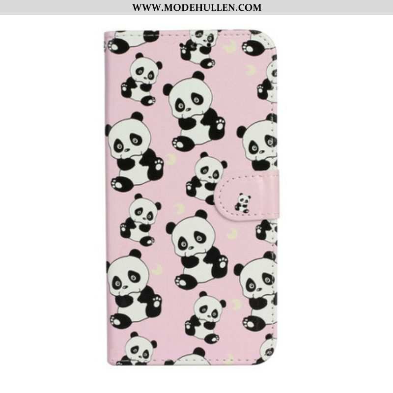 Lederhüllen Für iPhone 13 Mini Mehrere Pandas