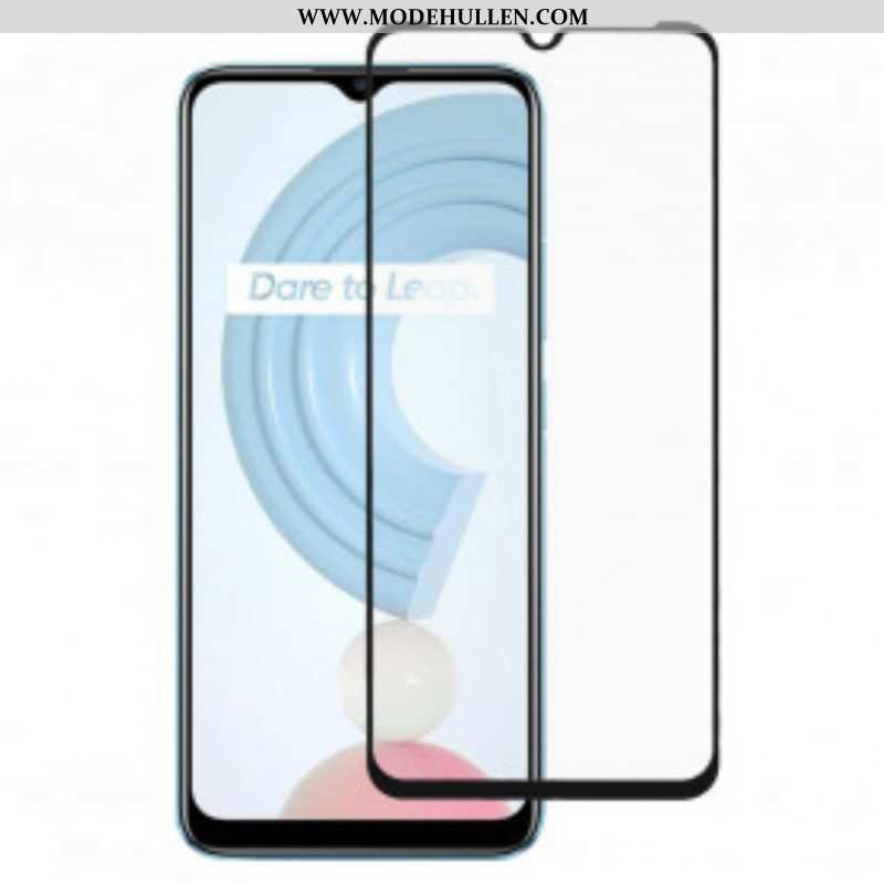 Realme C21 Displayschutzfolie Aus Gehärtetem Glas Mit Schwarzem Rand