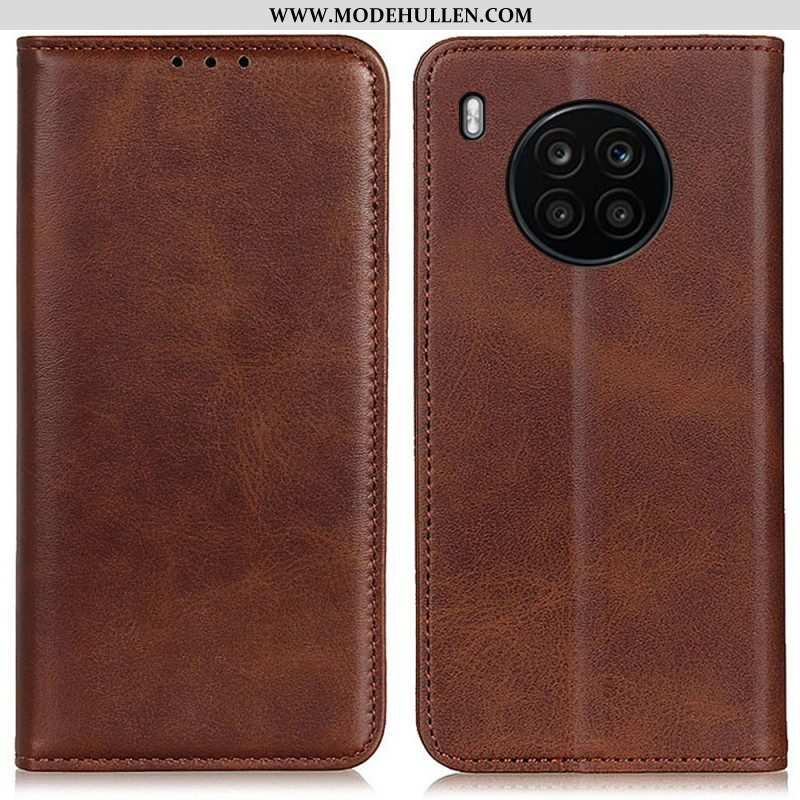 Schutzhülle Für Honor 50 Lite Flip Case Elegantes Spaltleder