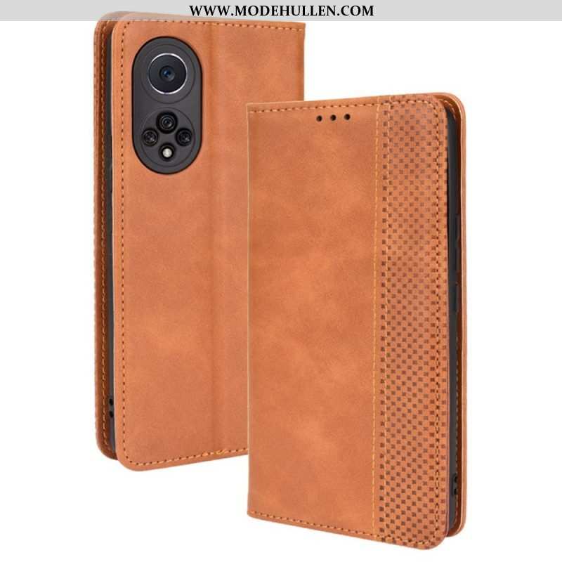 Schutzhülle Für Honor 50 Pro Flip Case Pro Stilisierter Vintage-ledereffekt