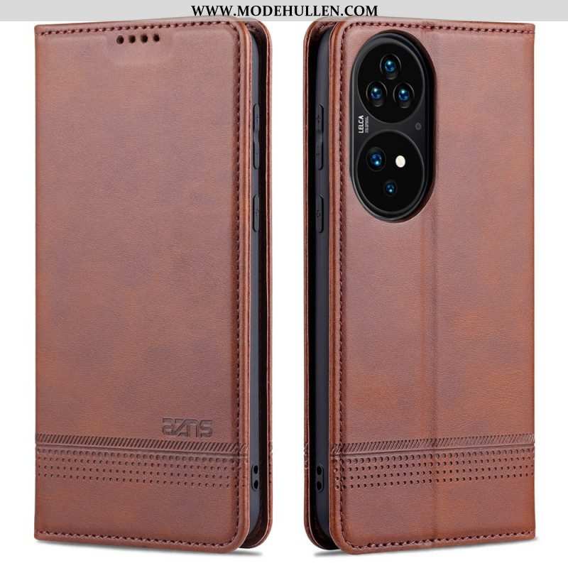 Schutzhülle Für Huawei P50 Pro Flip Case Azns Leder-styling