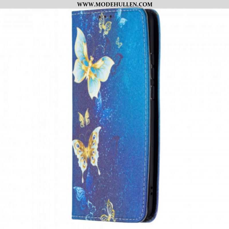 Schutzhülle Für Huawei P50 Pro Flip Case Bunte Schmetterlinge