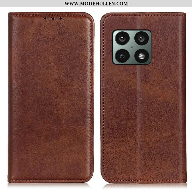 Schutzhülle Für OnePlus 10 Pro 5G Flip Case Elegantes Spaltleder