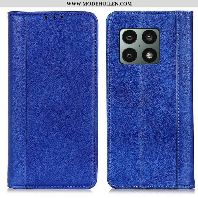 Schutzhülle Für OnePlus 10 Pro 5G Flip Case Farbige Version Aus Litschi-leder