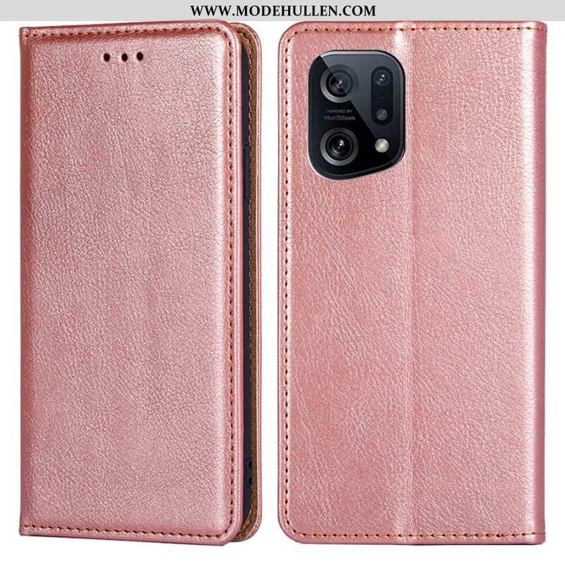 Schutzhülle Für Oppo Find X5 Flip Case Einfarbig