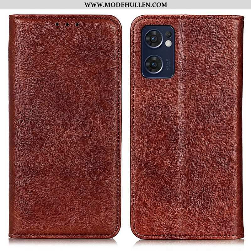 Schutzhülle Für Oppo Find X5 Lite Flip Case Lederstruktur