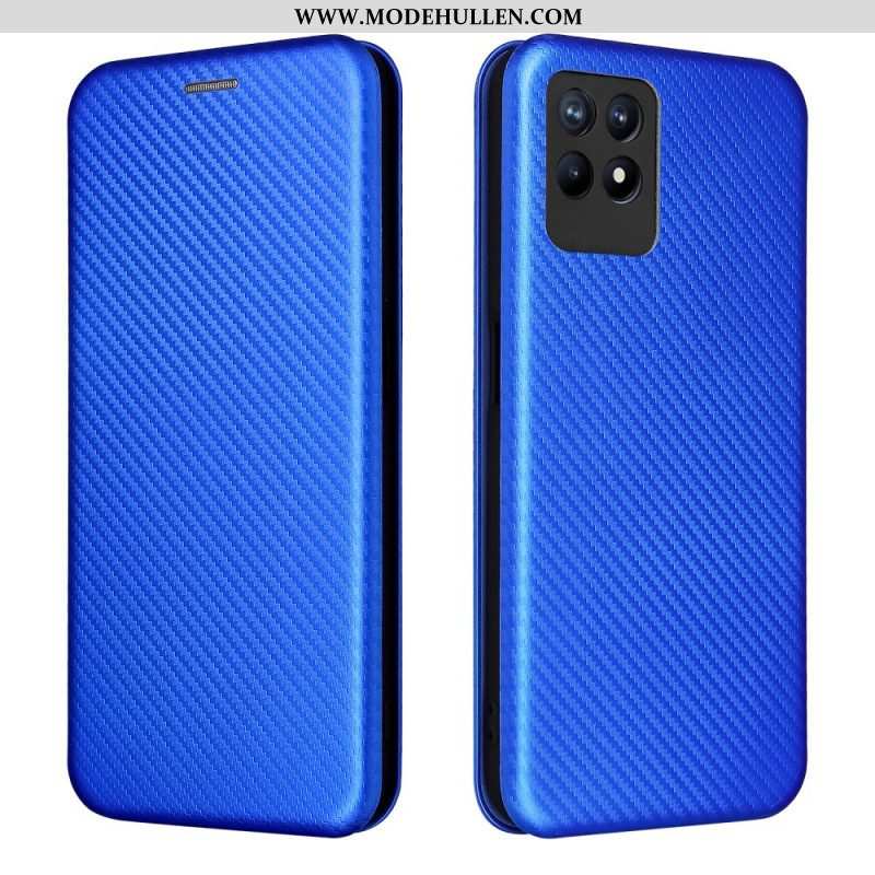 Schutzhülle Für Realme 8i Flip Case Kohlefaser