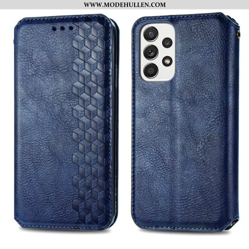 Schutzhülle Für Samsung Galaxy A13 Flip Case 3d-muster In Lederoptik